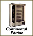 Continental wall-mounted snack & cigarette vending machine